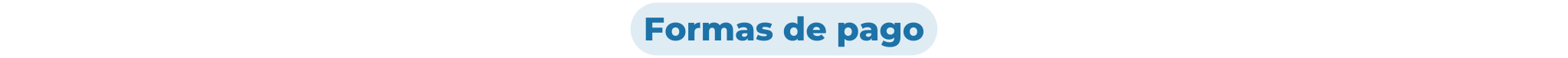 Formas de pago